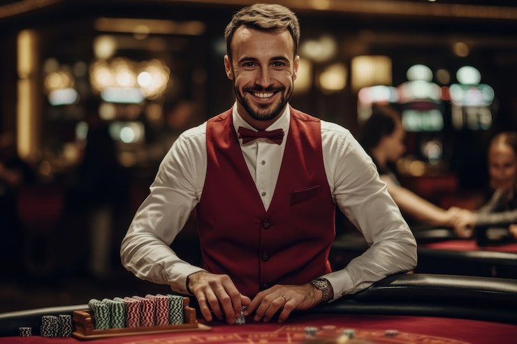 Live-dealer blackjack table streamed on slot piontogel platform